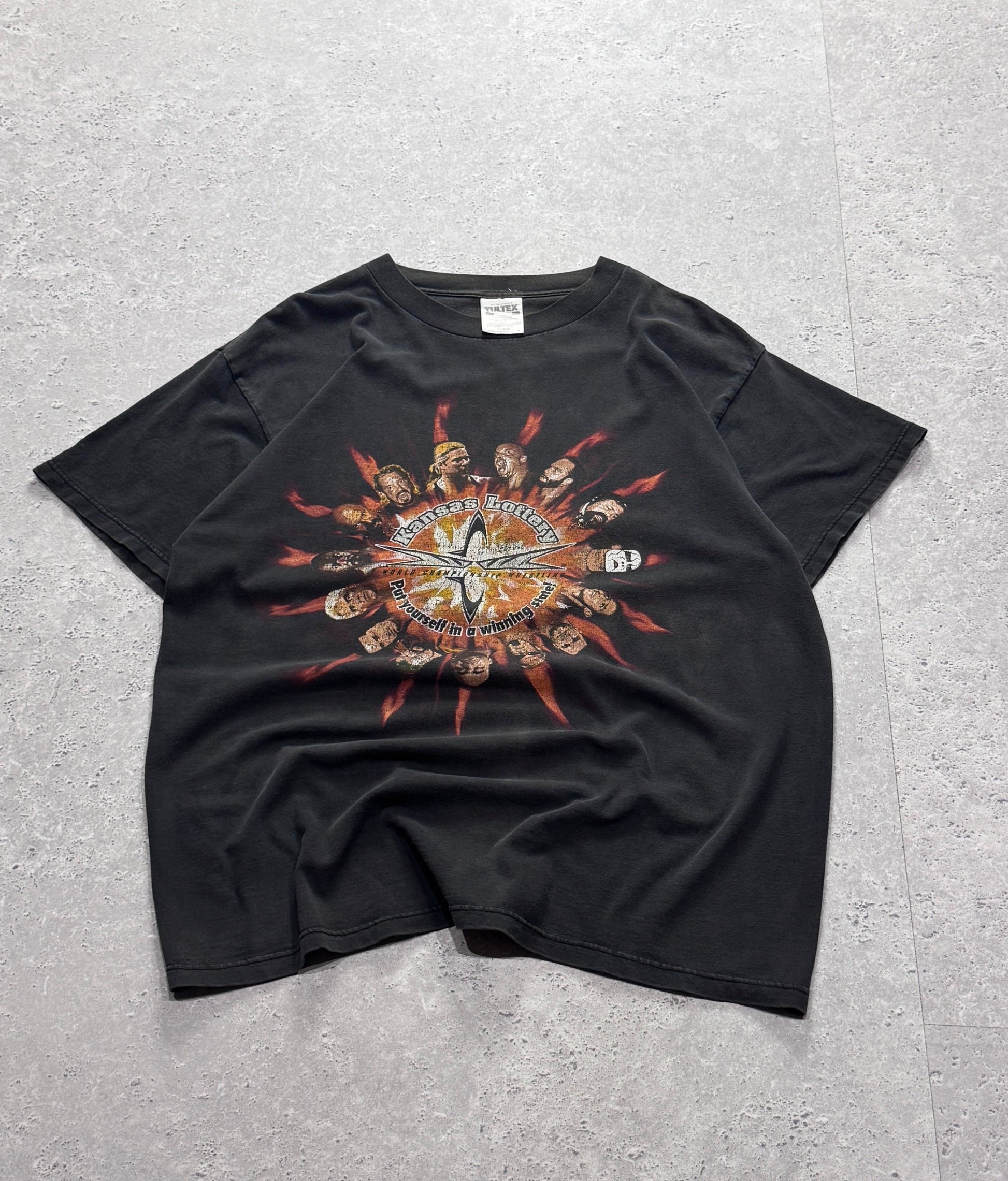 Vintage 90s WCW Wrestling Lottery Tee (XL)