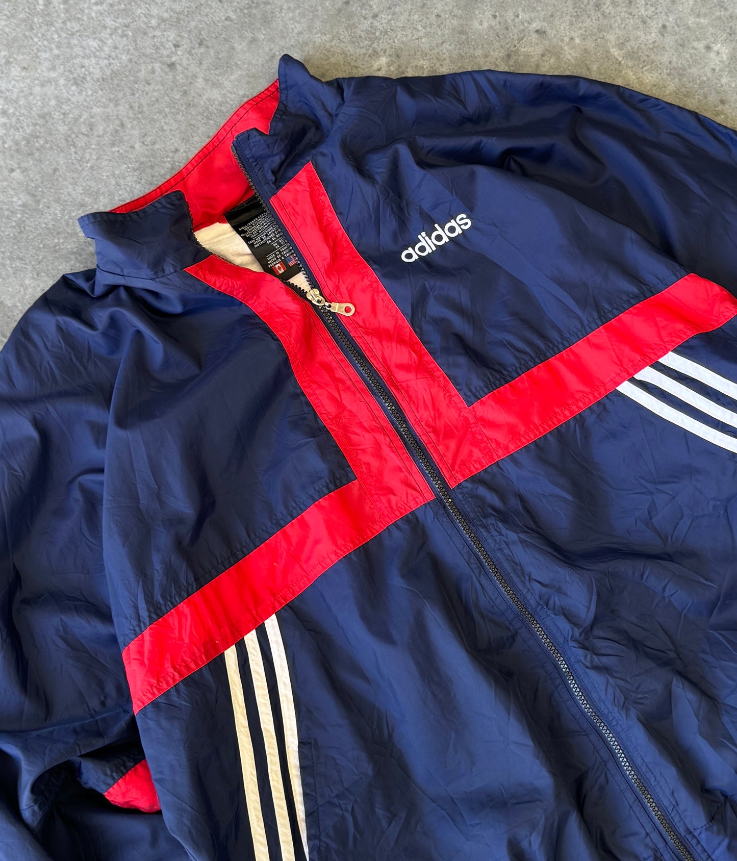 Vintage 00s Adidas Windbreaker Jacket (2XL)