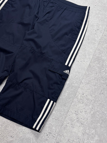Vintage 2000s Adidas 3/4 Cargo Track Shorts (34")