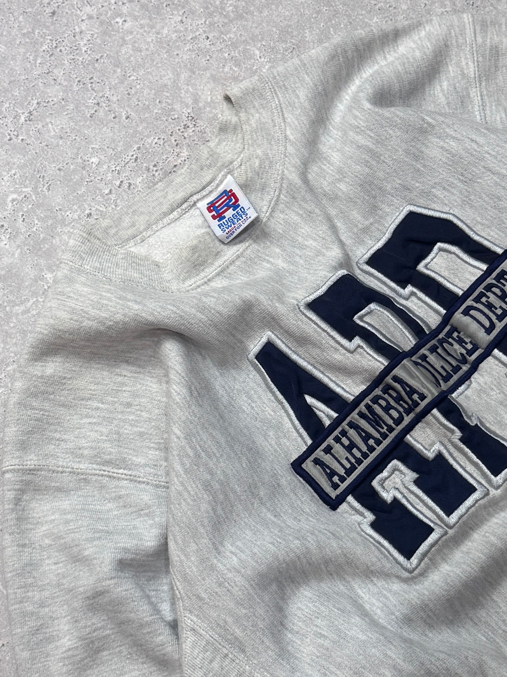 Vintage 90s Alhambra Police Dept Embroidered Sweater (L)