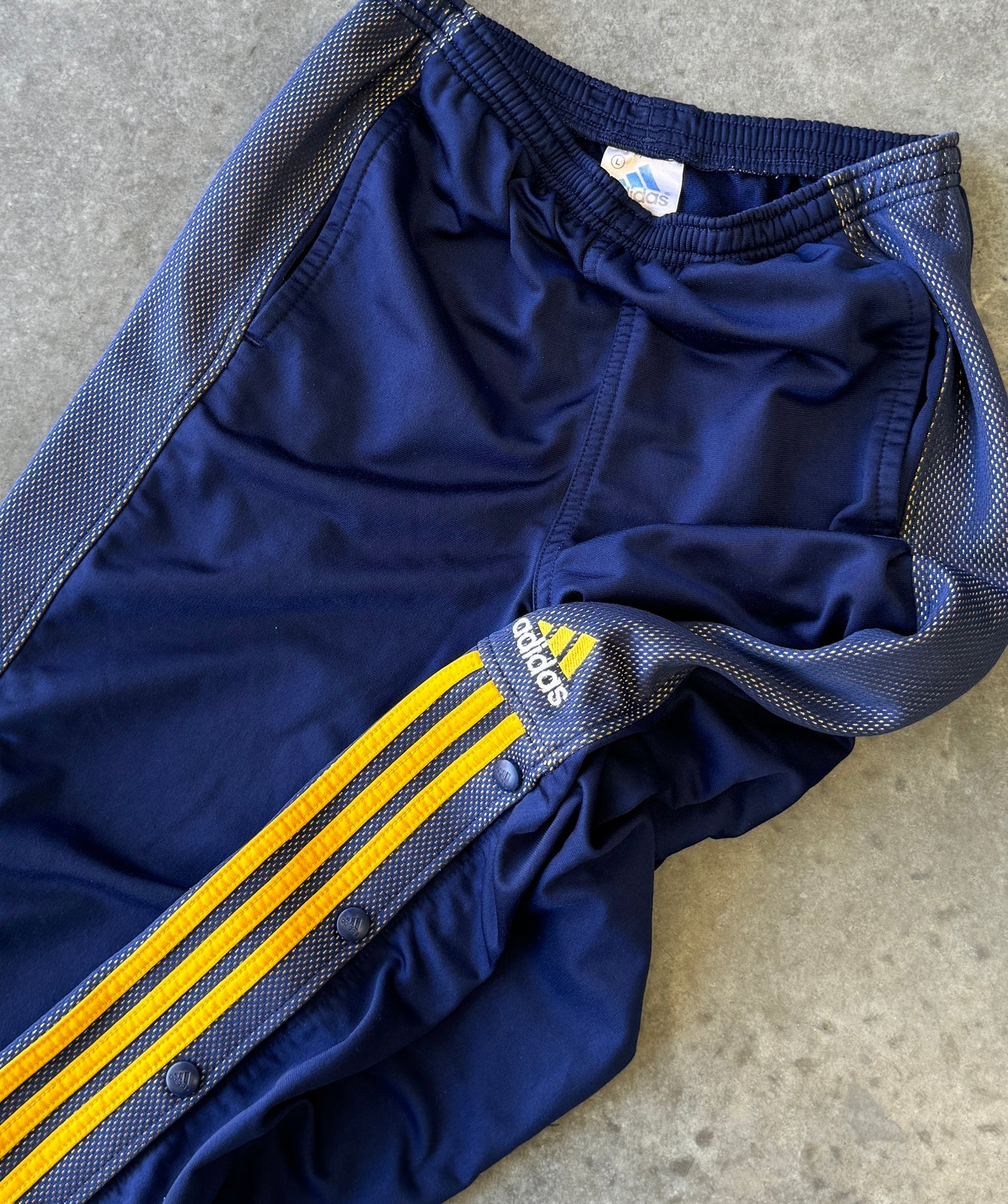 Vintage 90s Adidas Button Track Pants (S)