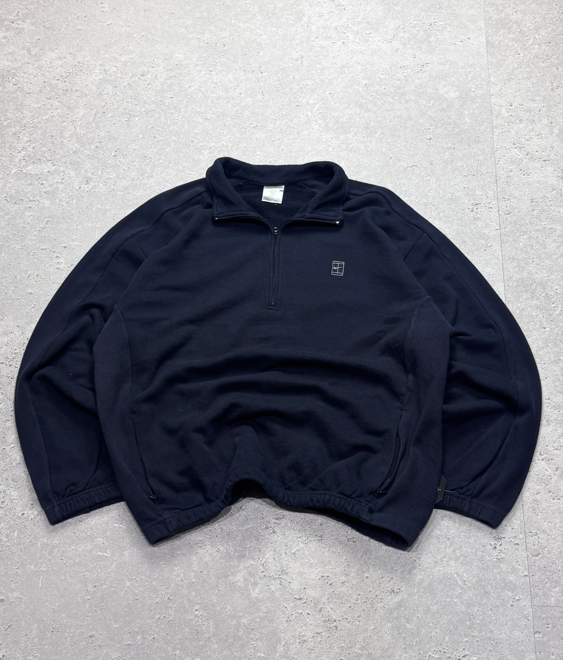 Vintage 2000s Nike Tennis Quarter Zip Sweater (L)