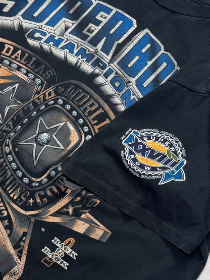 Vintage 1994 Dallas Cowboys NFL Superbowl Rings Tee (XL)