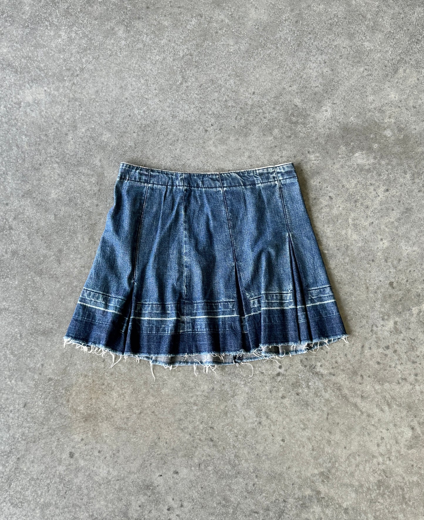 Vintage Denim Mini Skirt (L)