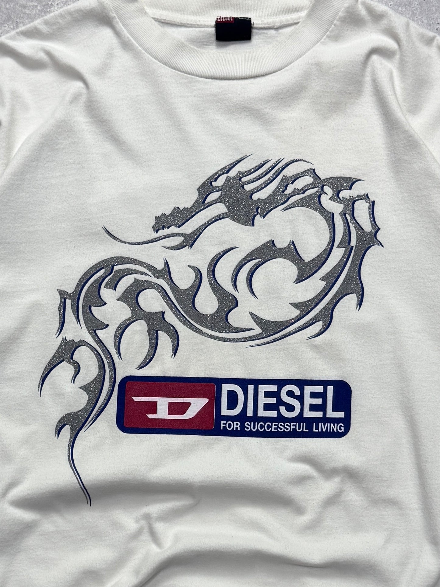 Vintage 2000s Diesel Dragon Tee (L)
