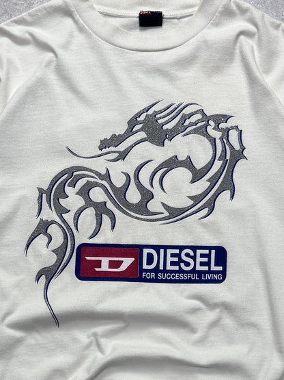 Vintage 2000s Diesel Dragon Tee (L)