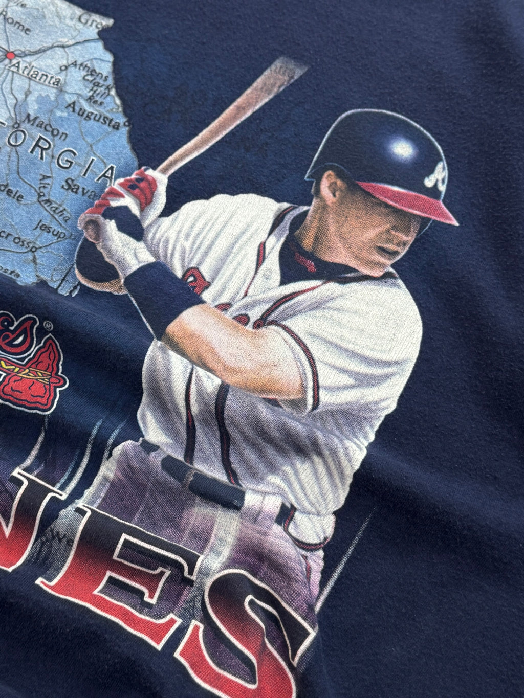 Vintage 90s Atlanta Braves “Chipper Jones” MLB Tee (L)