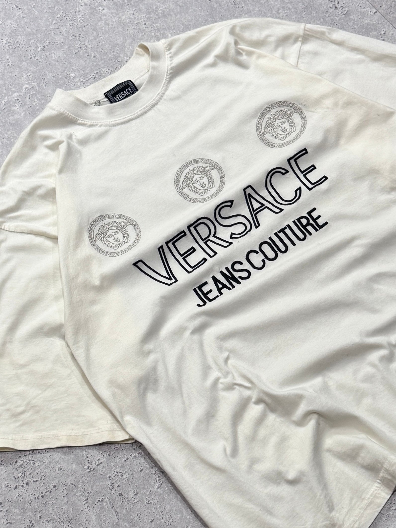 Vintage Versace Jeans Couture Logo Tee (XL)