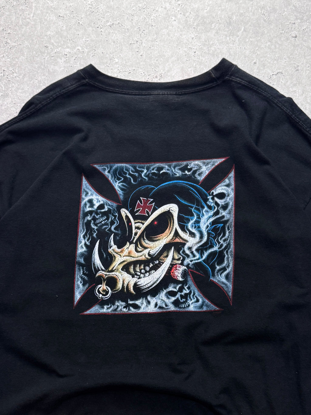 Vintage 2000s Choppers Motorcycle Skull Tee (2XL)