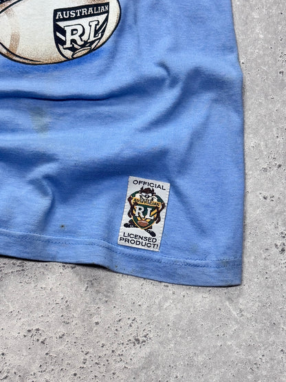 Vintage 1995 New South Wales Blues Rugby League X Taz Looney Tunes Tee (M)