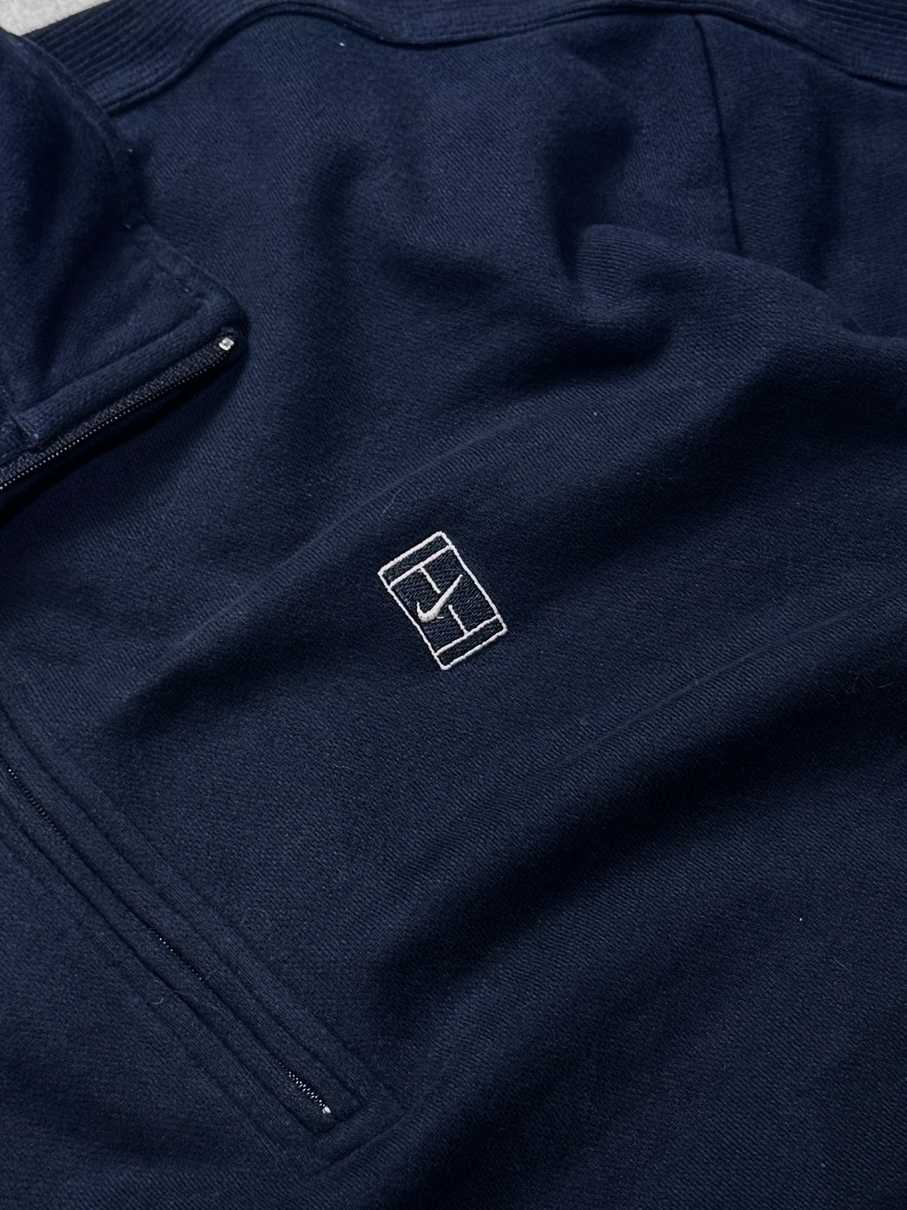 Vintage 2000s Nike Tennis Quarter Zip Sweater (L)