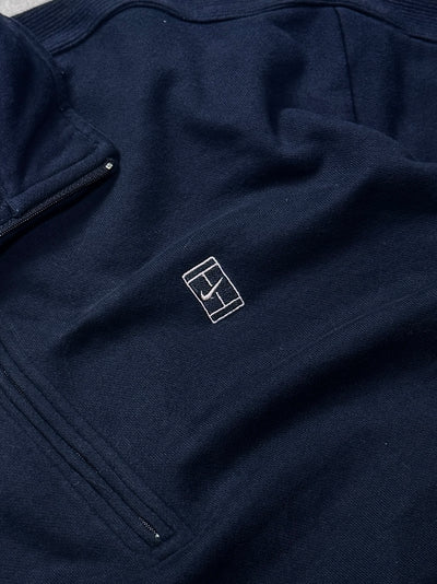 Vintage 2000s Nike Tennis Quarter Zip Sweater (L)