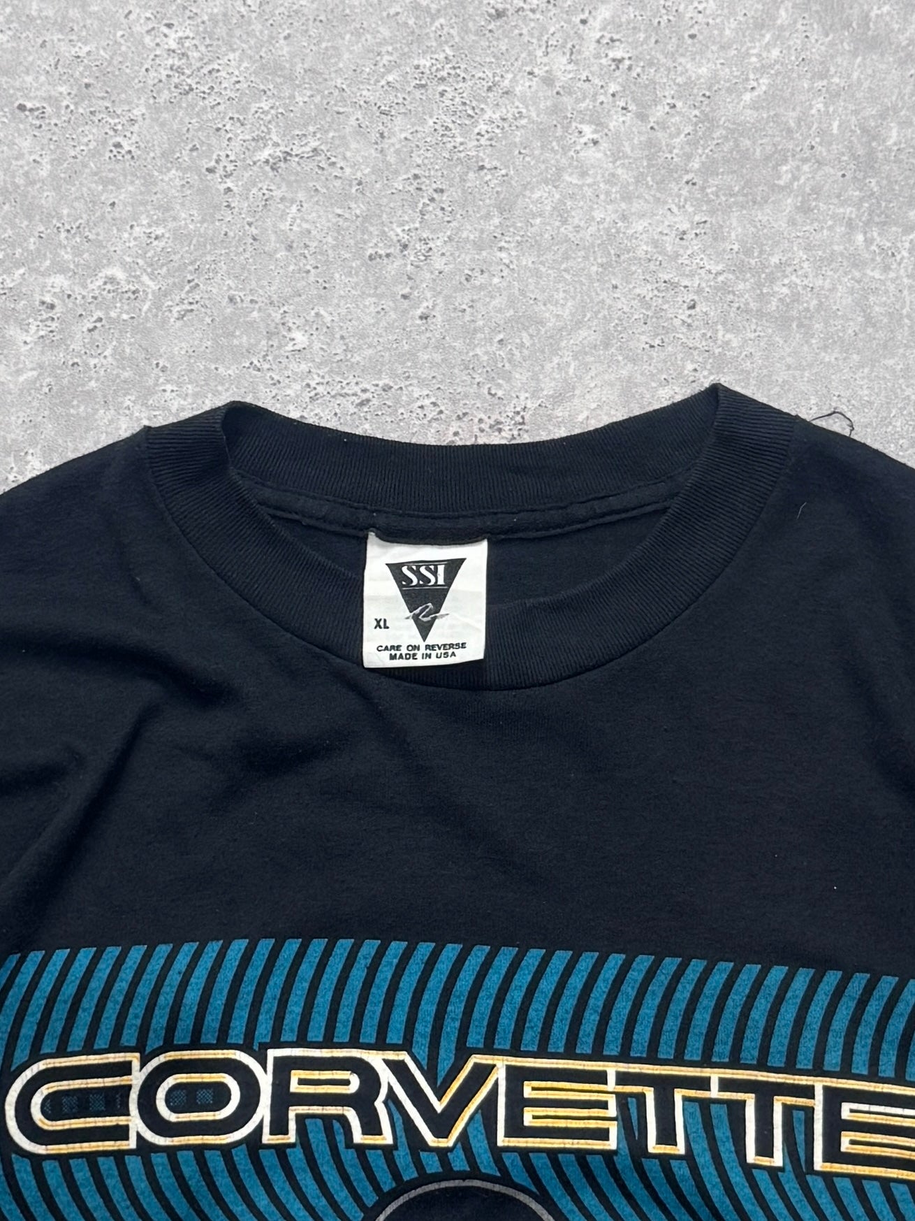 Vintage 80s Corvette Streetwear Car Graphic Tee (L)