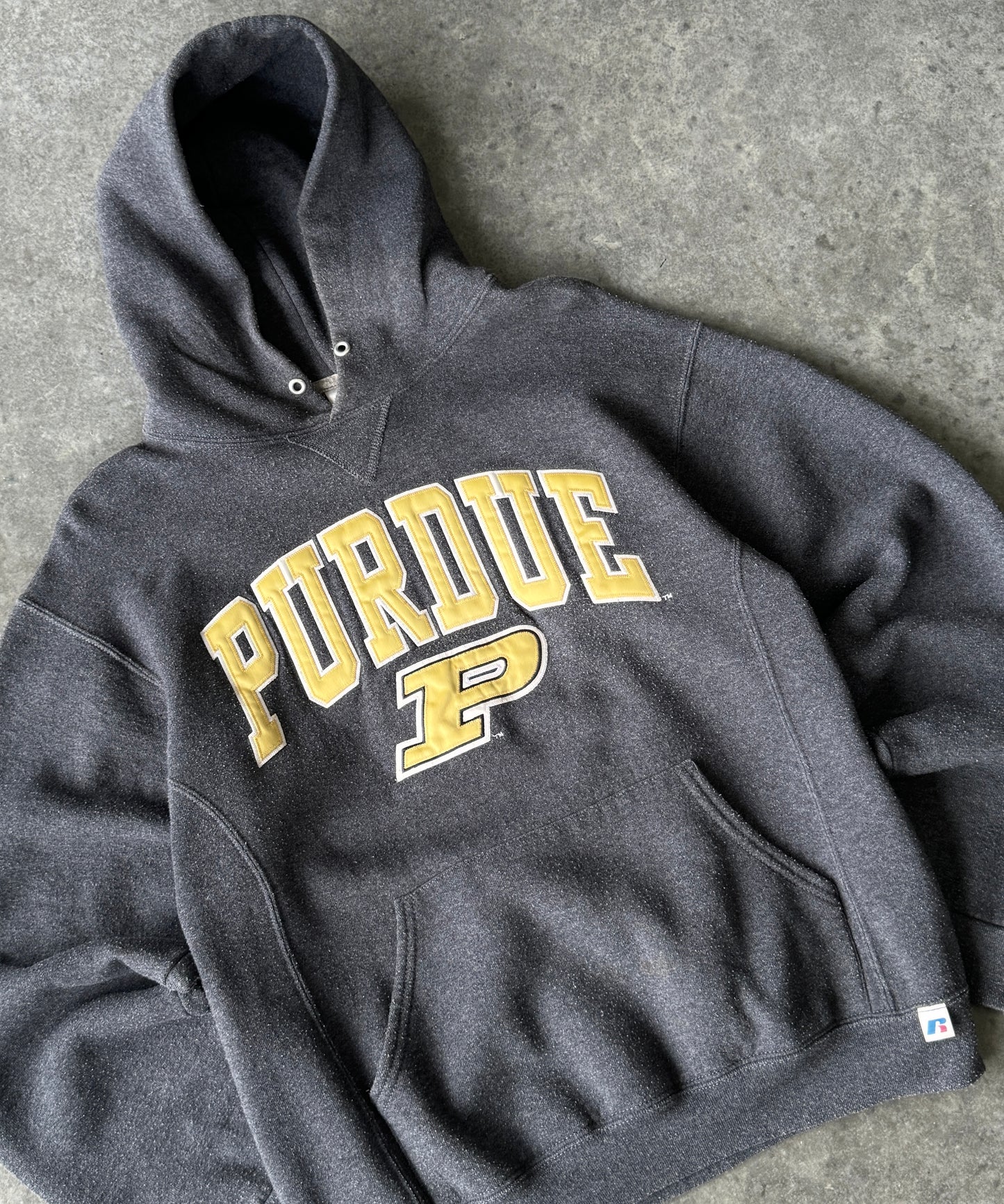 Vintage Purdue College Hoodie Sweater (L)