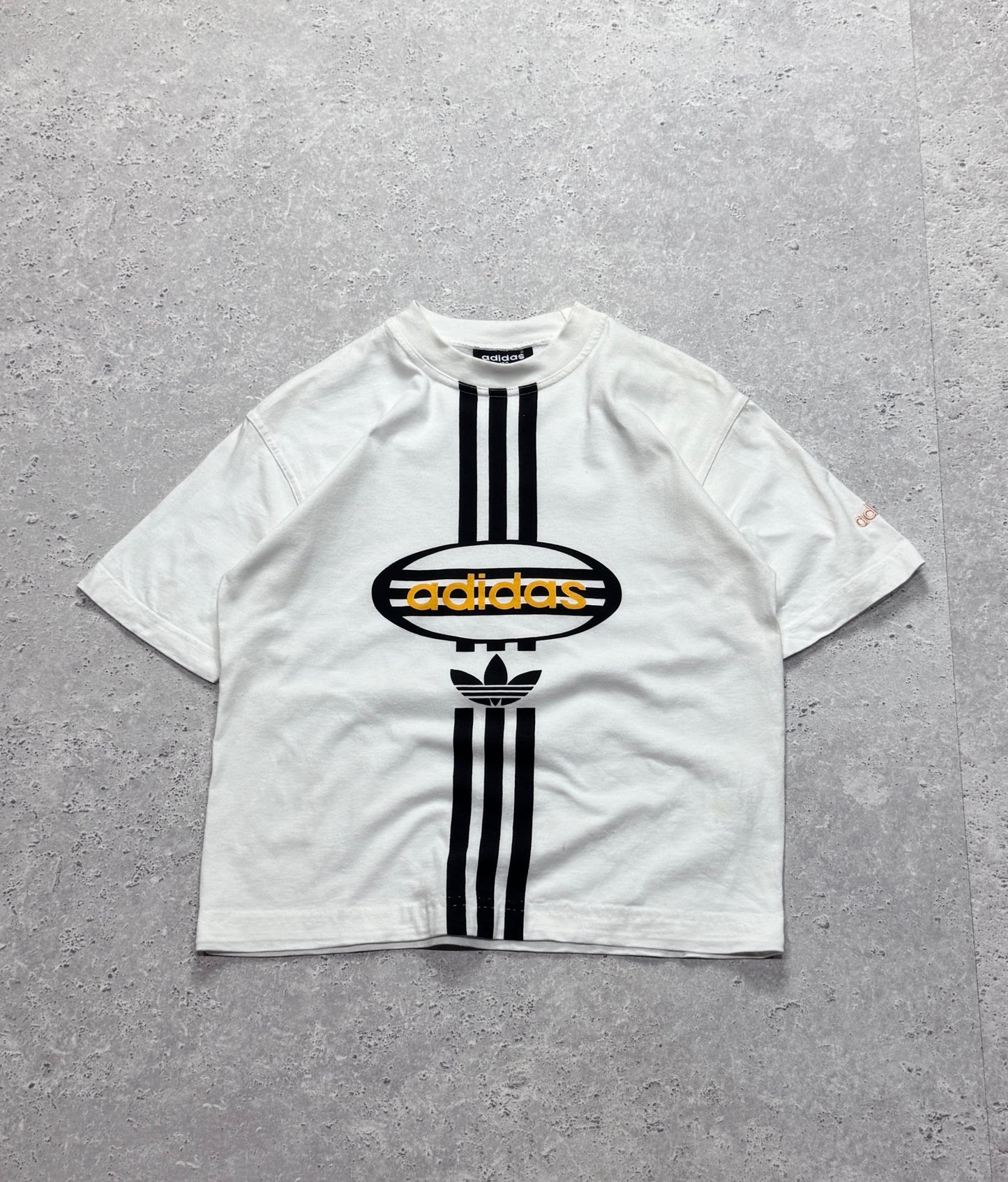 Vintage 90s Adidas Three Stripe Tee (S)