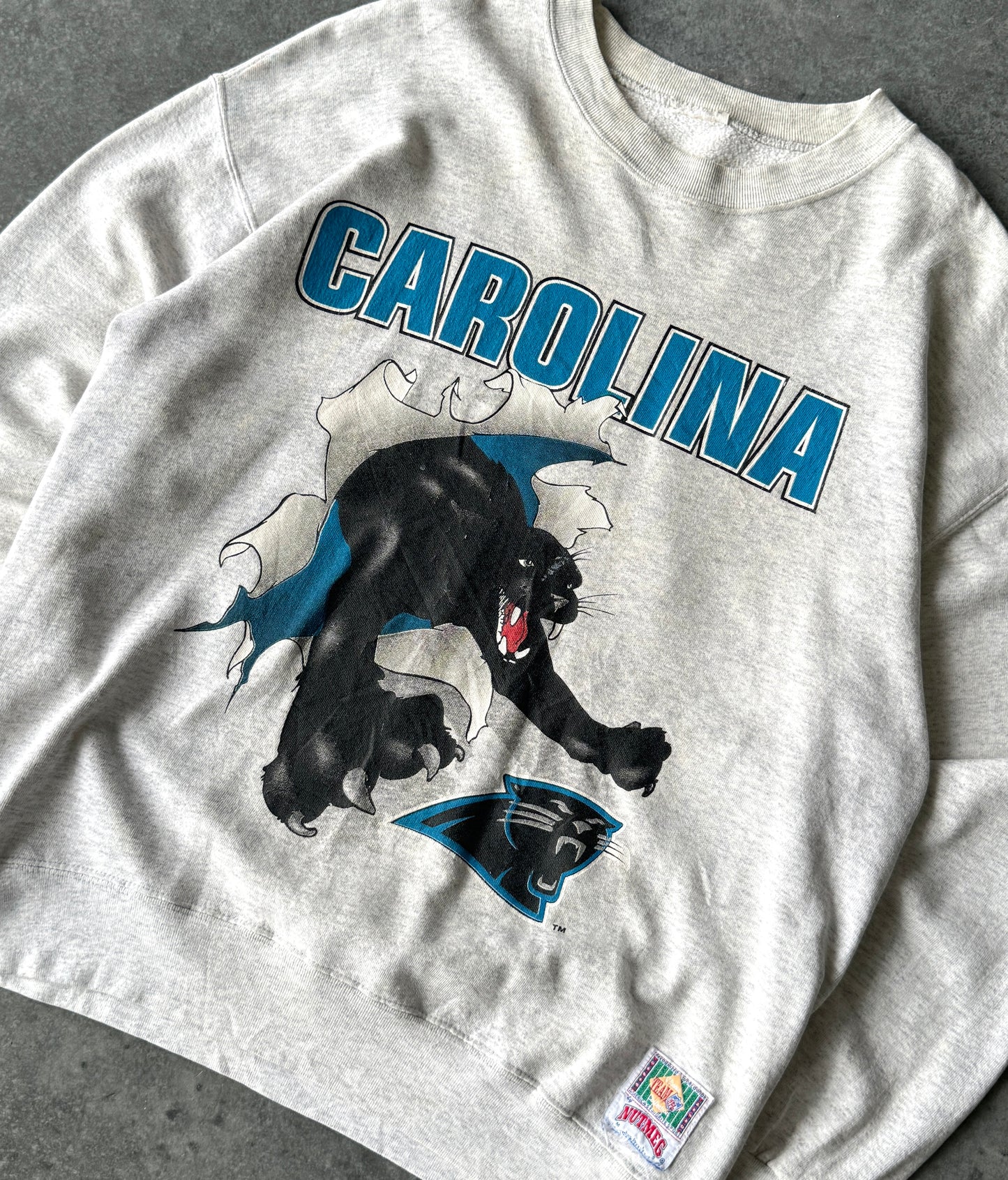 Vintage 90s Nutmeg x Carolina Panthers Sweater (XL)