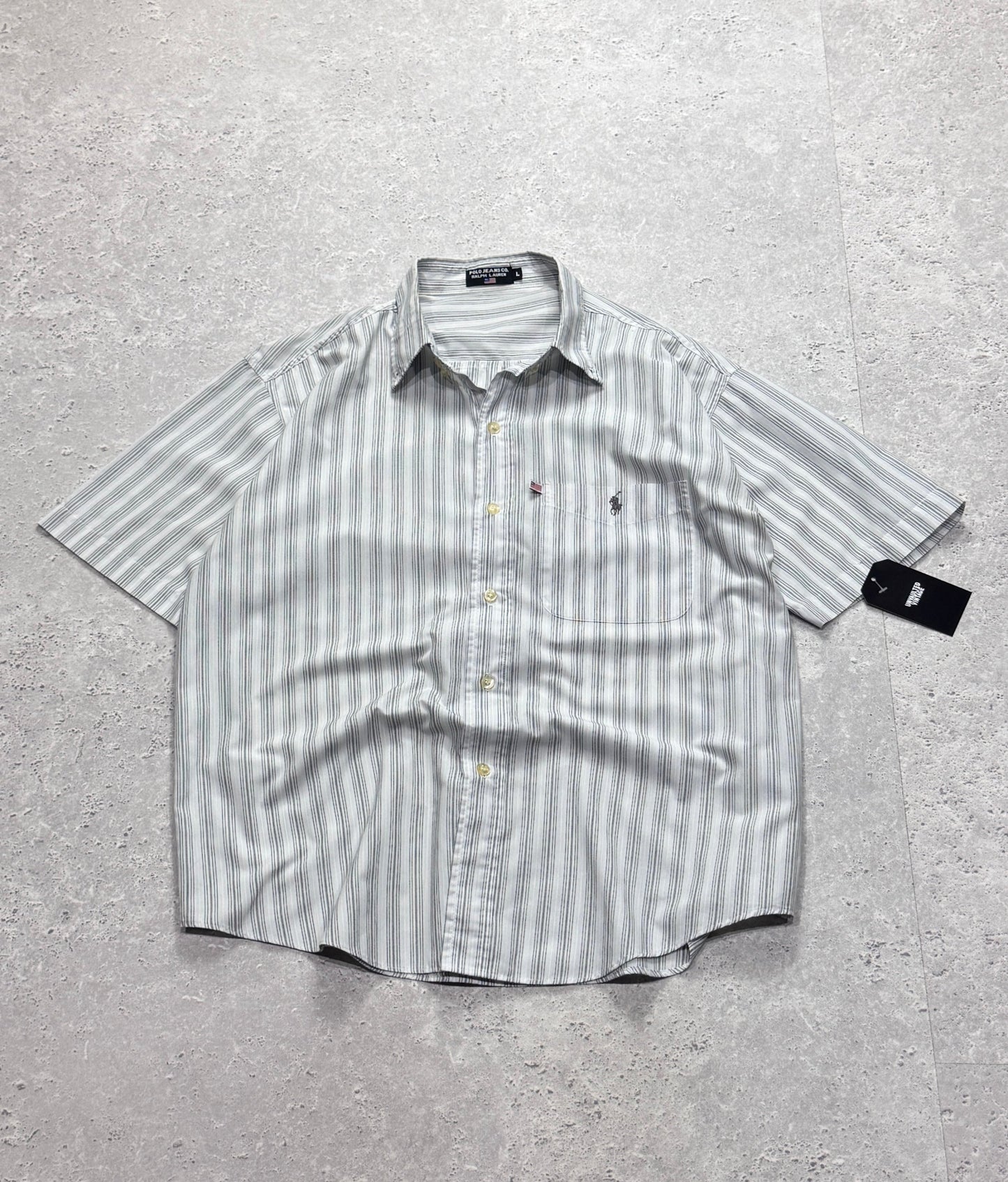 Vintage Polo Jeans Ralph Lauren Button Up Shirt (L)