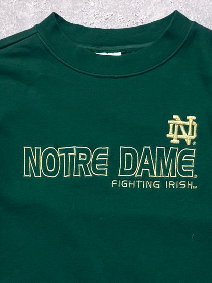 Vintage 2000s Adidas X Notre Dame College Embroidered Sweater (M)