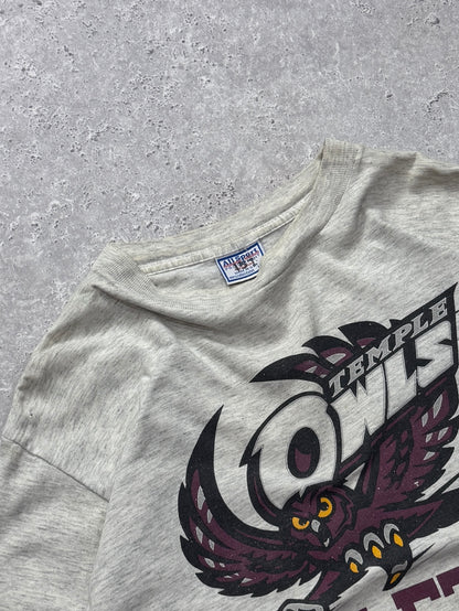 Vintage 90s Temple Owls Athletics Graphic Tee (L)