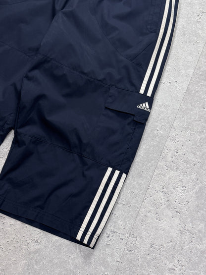 Vintage 2000s Adidas 3/4 Cargo Track Shorts (36")