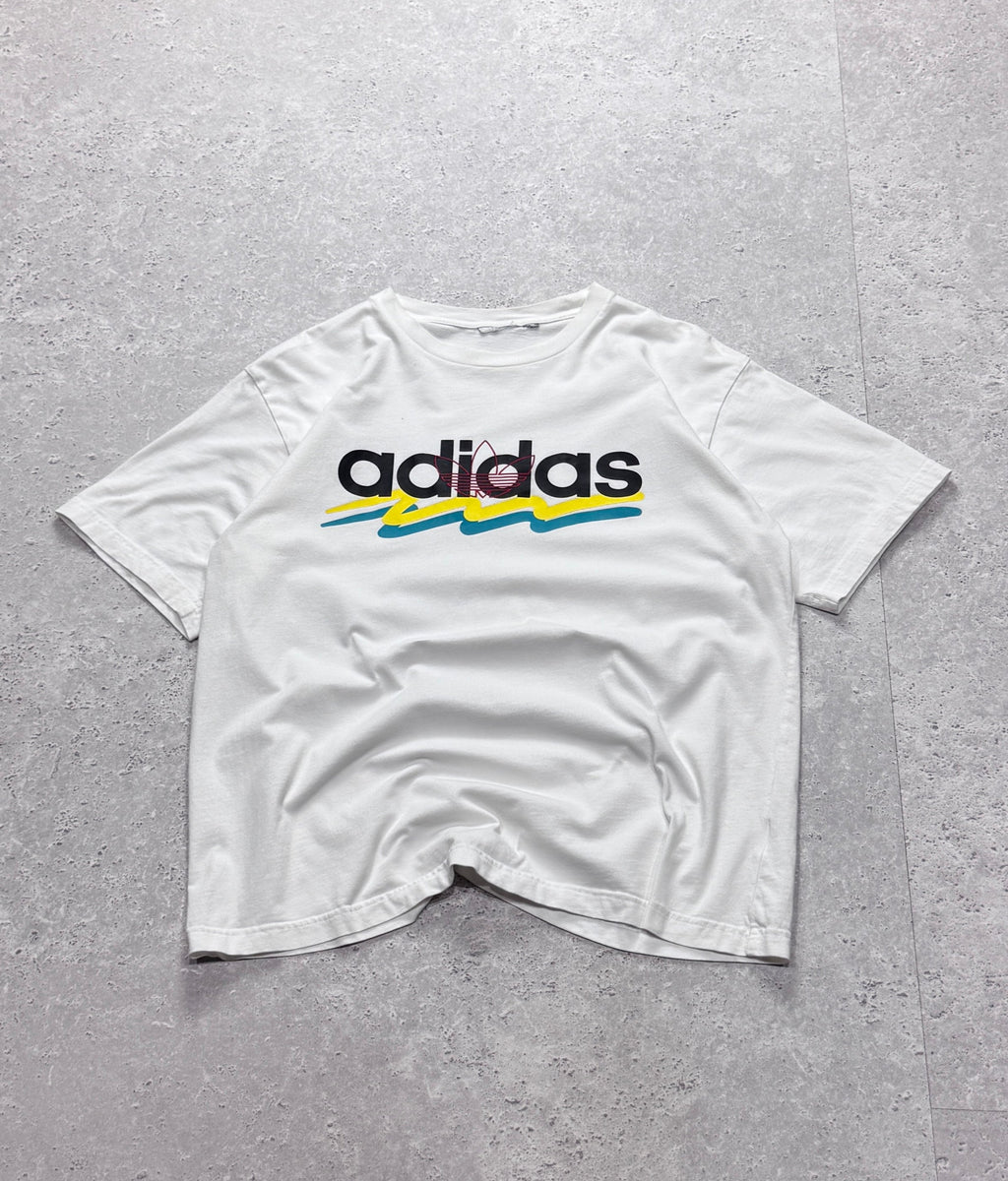 Vintage 2000s Adidas Spellout Tee (M)
