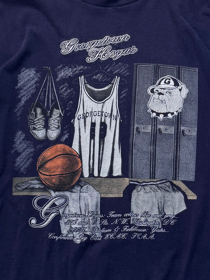 Vintage 90s Georgetown Hoyas College Basketball Tee (XL)
