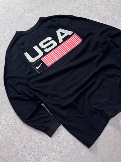 Vintage 90s Nike USA Long Sleeve Tee (L)