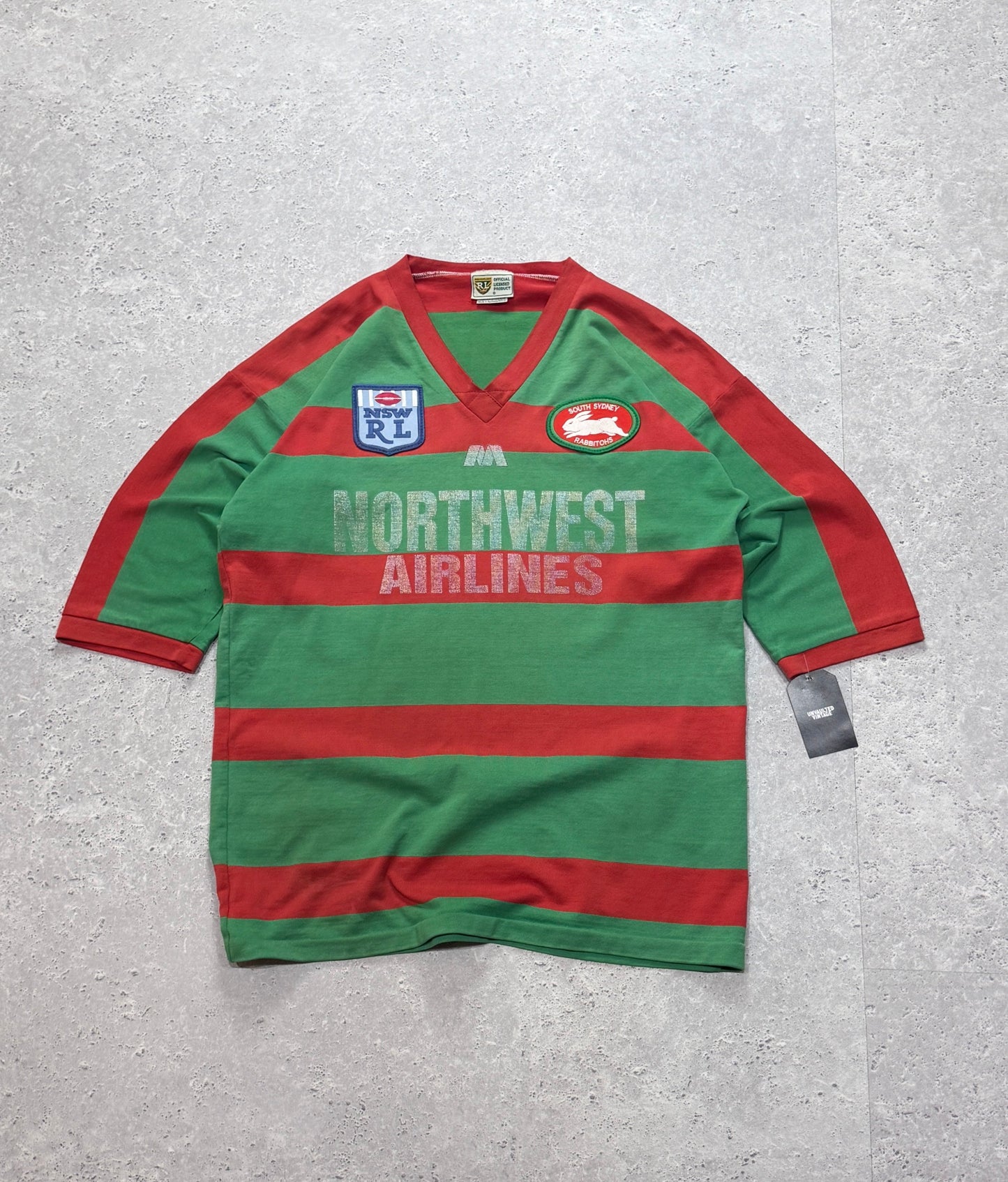 Vintage 80s South Sydney Rabbitohs NRL Jersey (XL)