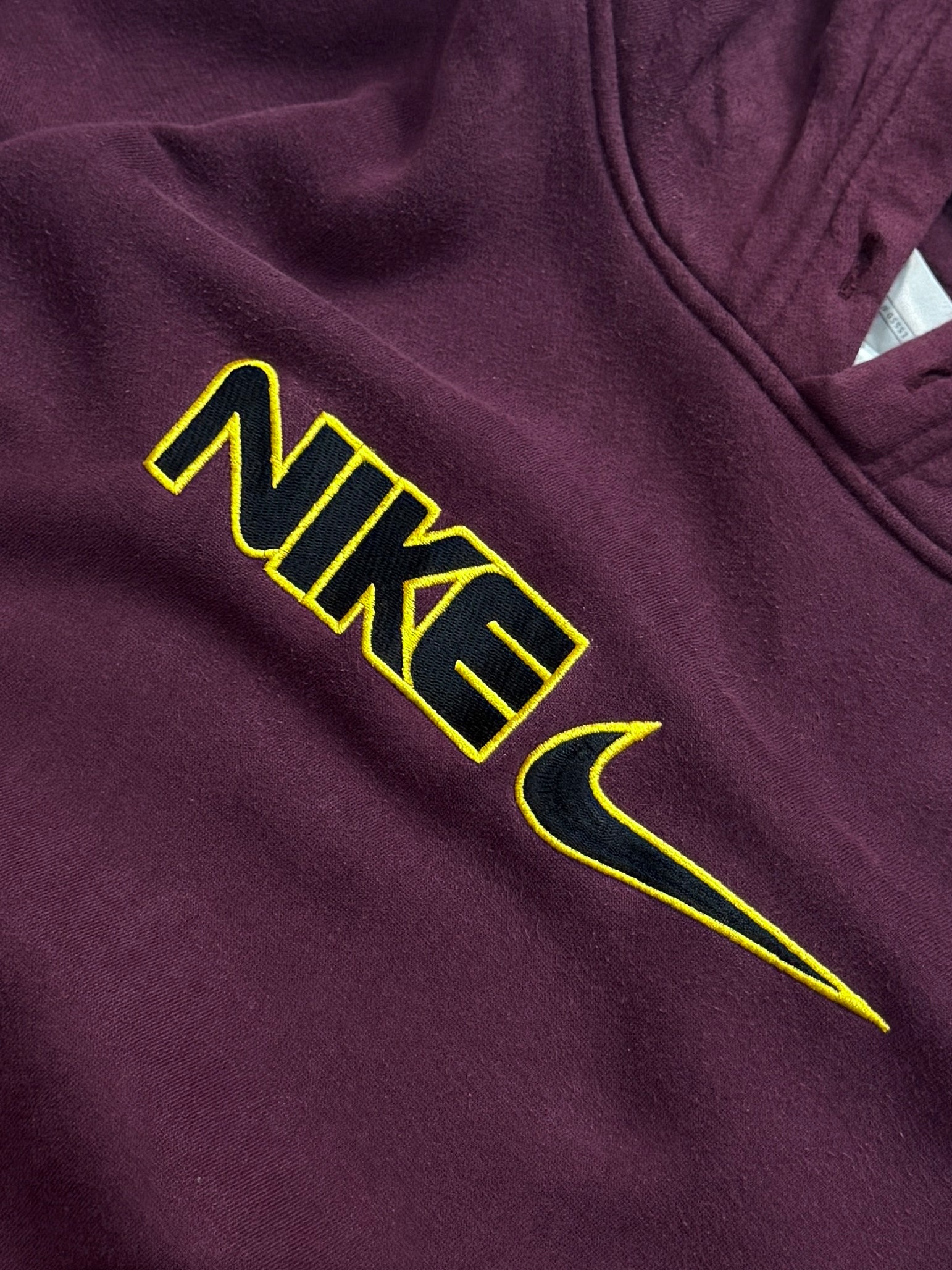 Vintage 2000s Nike Spellout Embroidered Hoodie (L)
