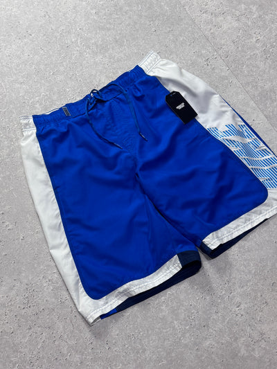 Vintage 2000s Nike Spellout Track Shorts (L)