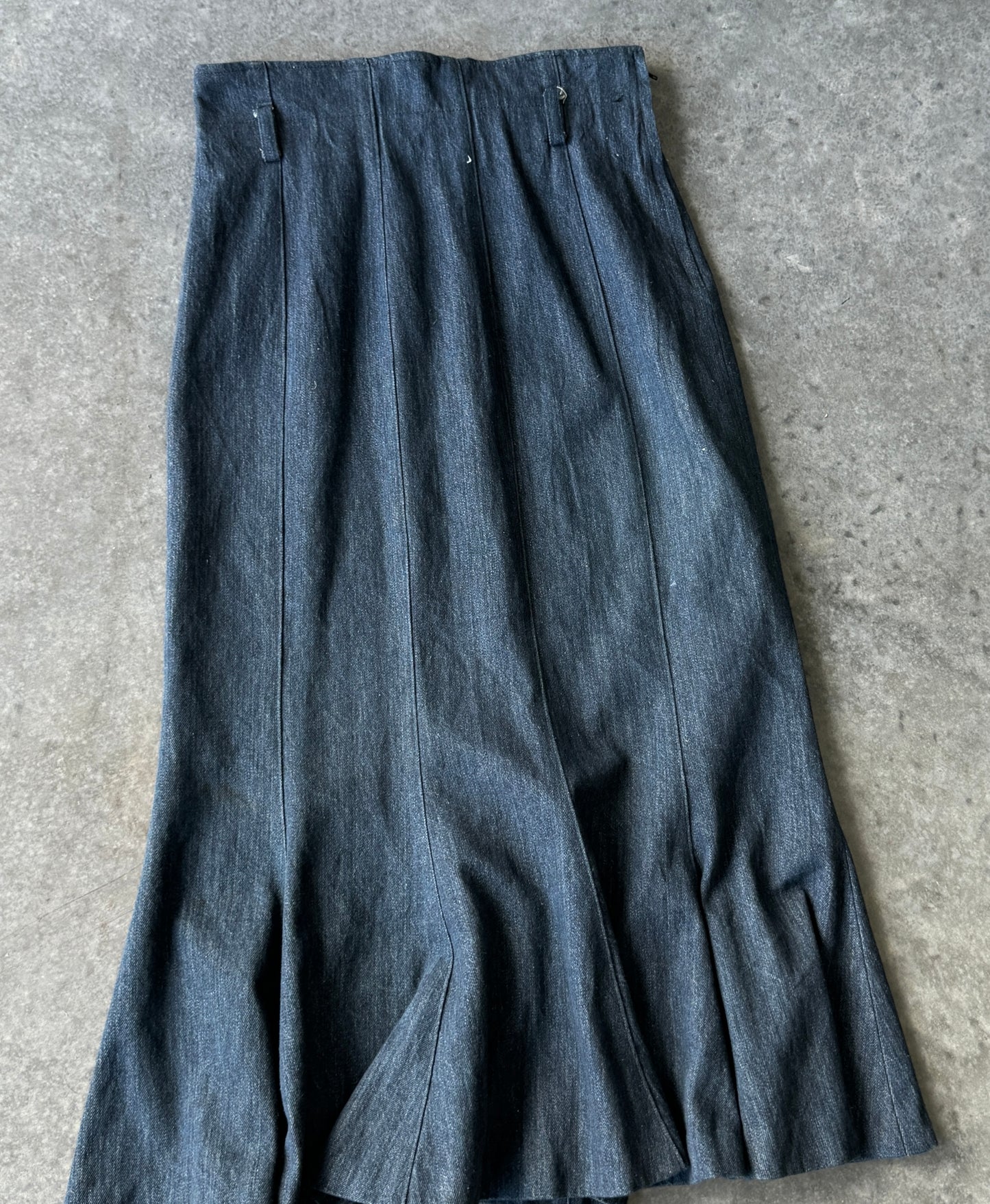 Vintage Denim Maxi Skirt (M)