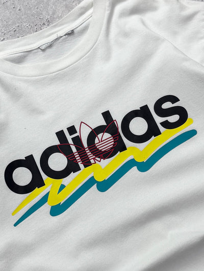 Vintage 2000s Adidas Spellout Tee (M)