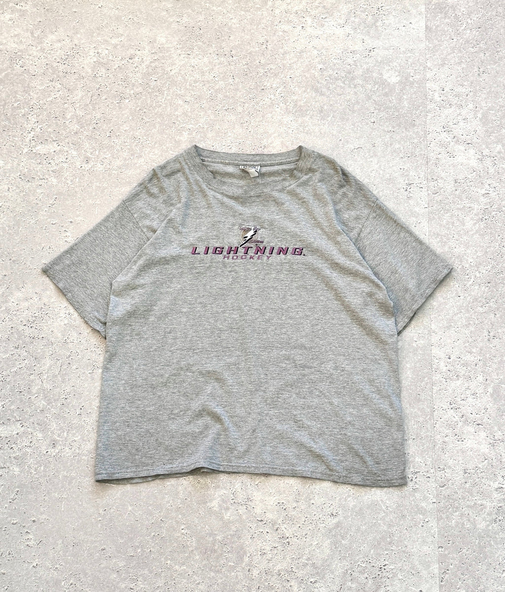 Vintage Tampa Bay Lightning Embroidered Tee (L)
