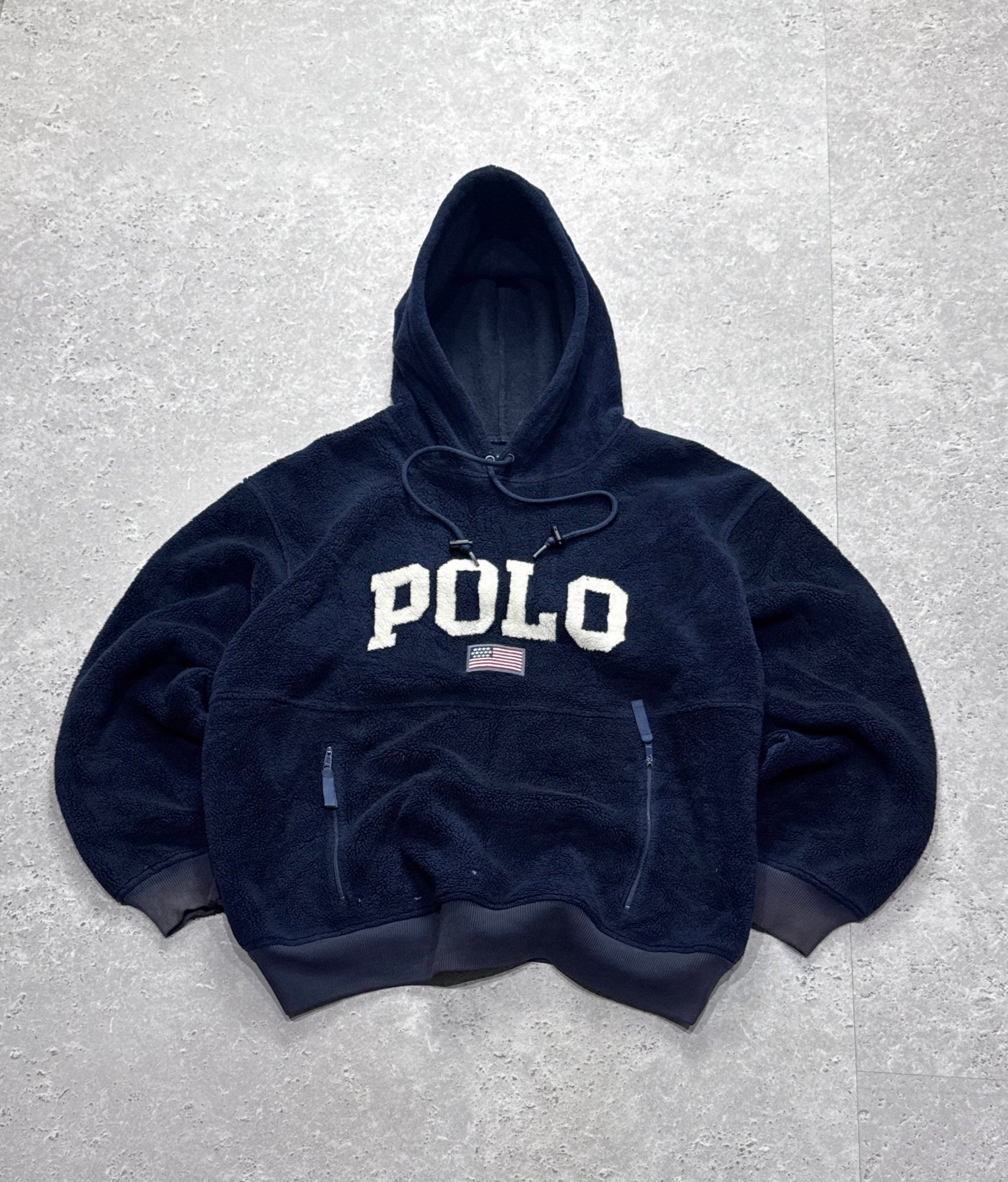 Vintage 90s Polo Sport Ralph Lauren Fleece Hoodie (L)