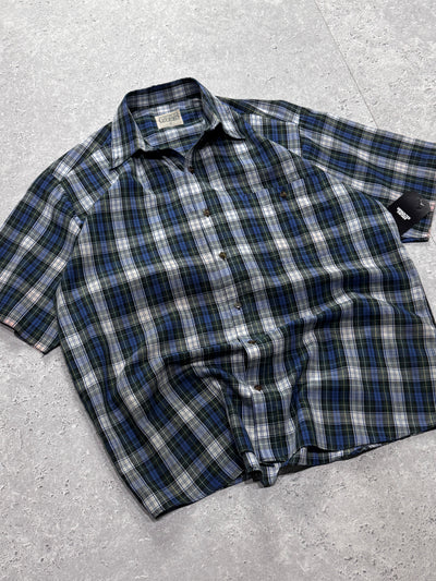 Vintage 2000s Plaid Button Up Shirt (L)