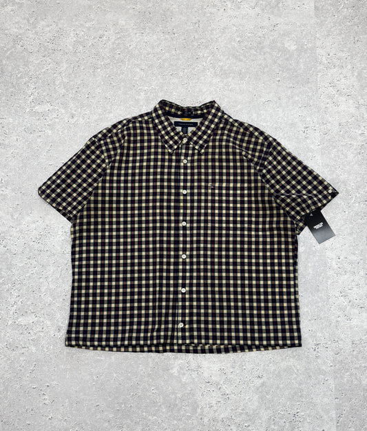 Vintage 00s Tommy Hilfiger Cropped Button Up Shirt (L)