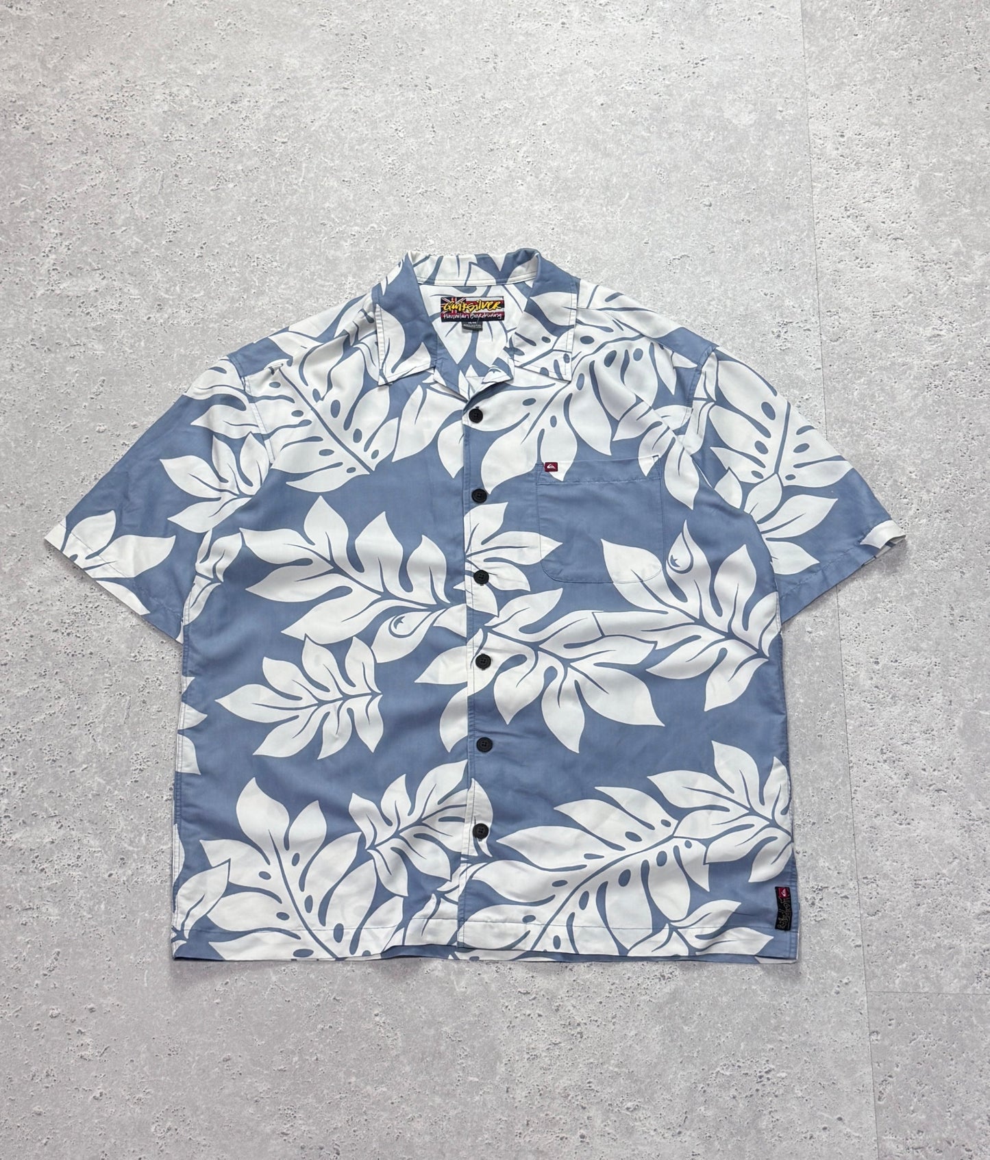 Vintage 2000s Quiksilver Surf Hawaiian Shirt (XL)