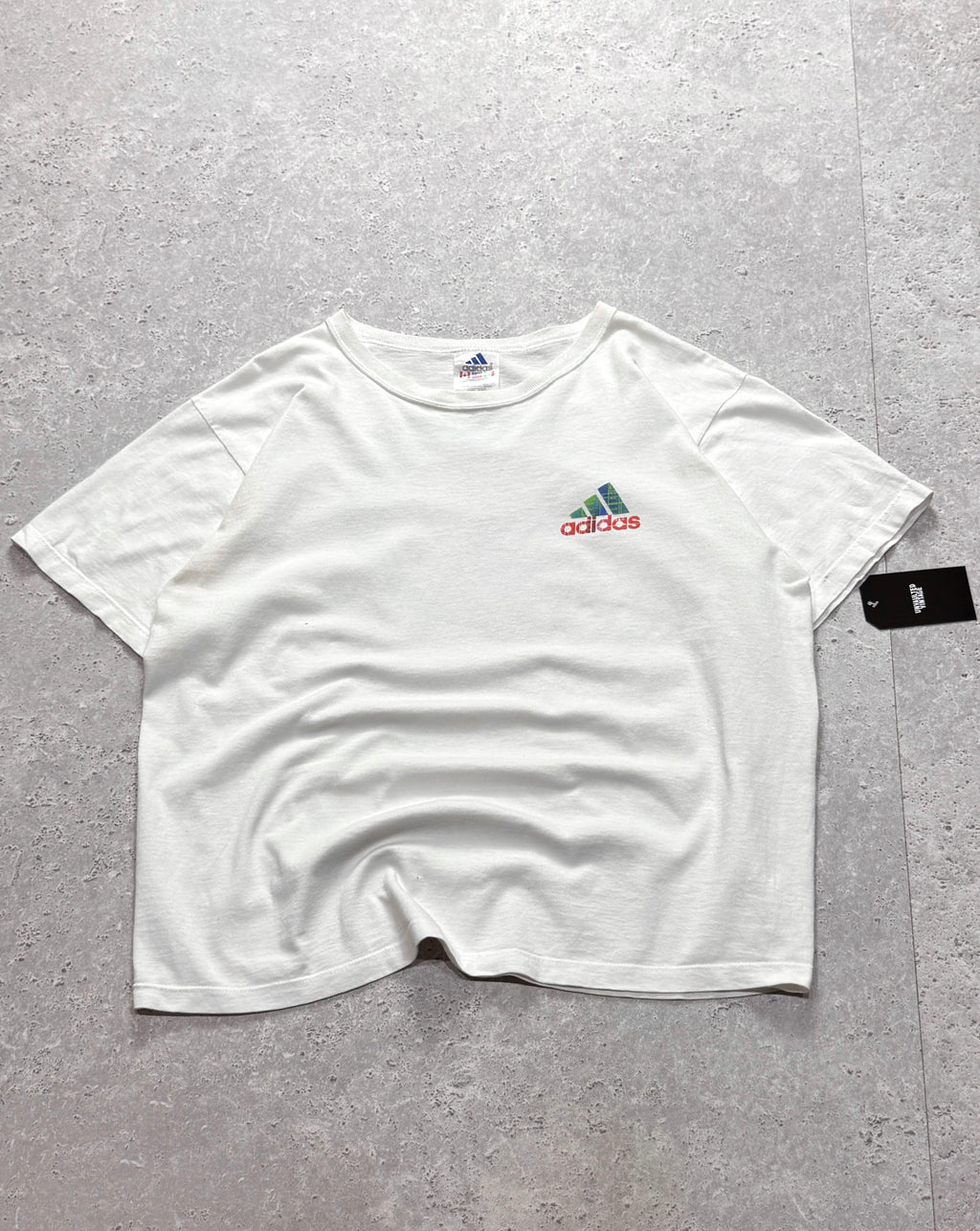 Vintage 90s Adidas Logo Tee (M)