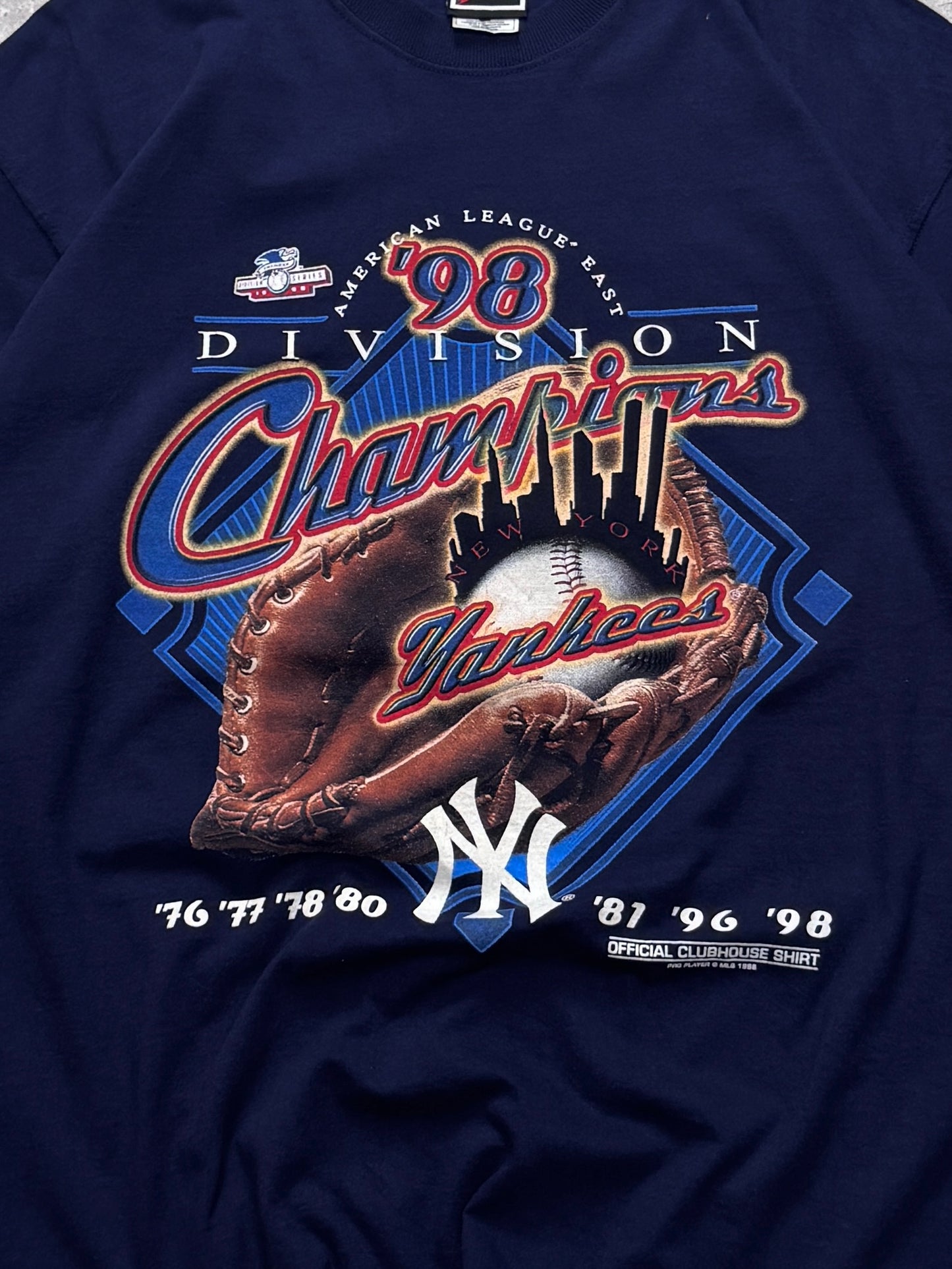 Vintage 1998 New York Yankees Championship Tee (XL)