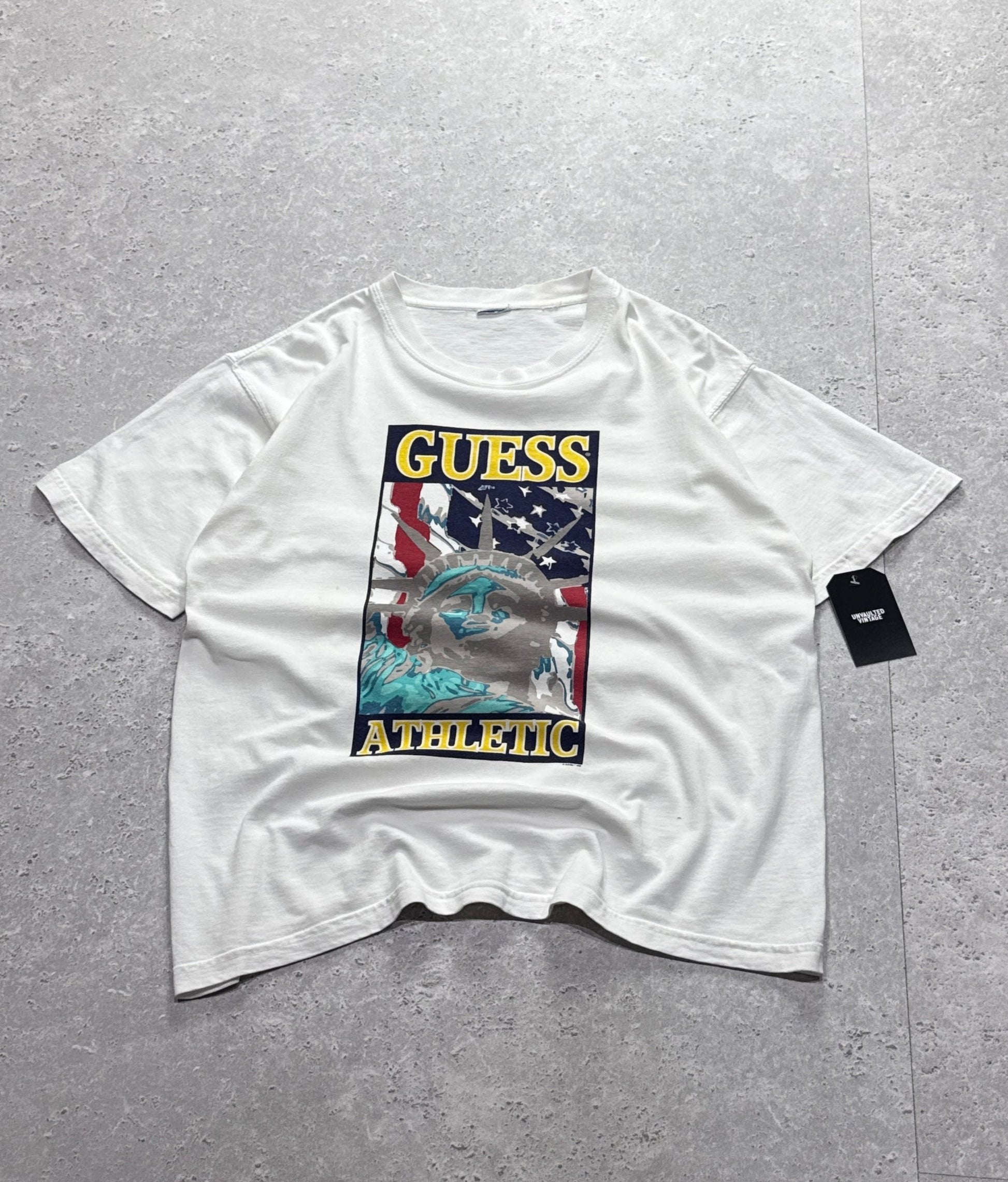 Vintage 90s Guess Athletic Branded Tee (M)