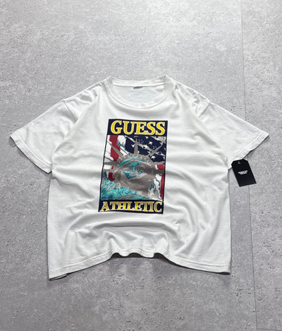 Vintage 90s Guess Athletic Branded Tee (M)