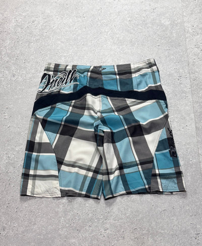 Vintage Y2K O’Neill Plaid Board Shorts (34”)