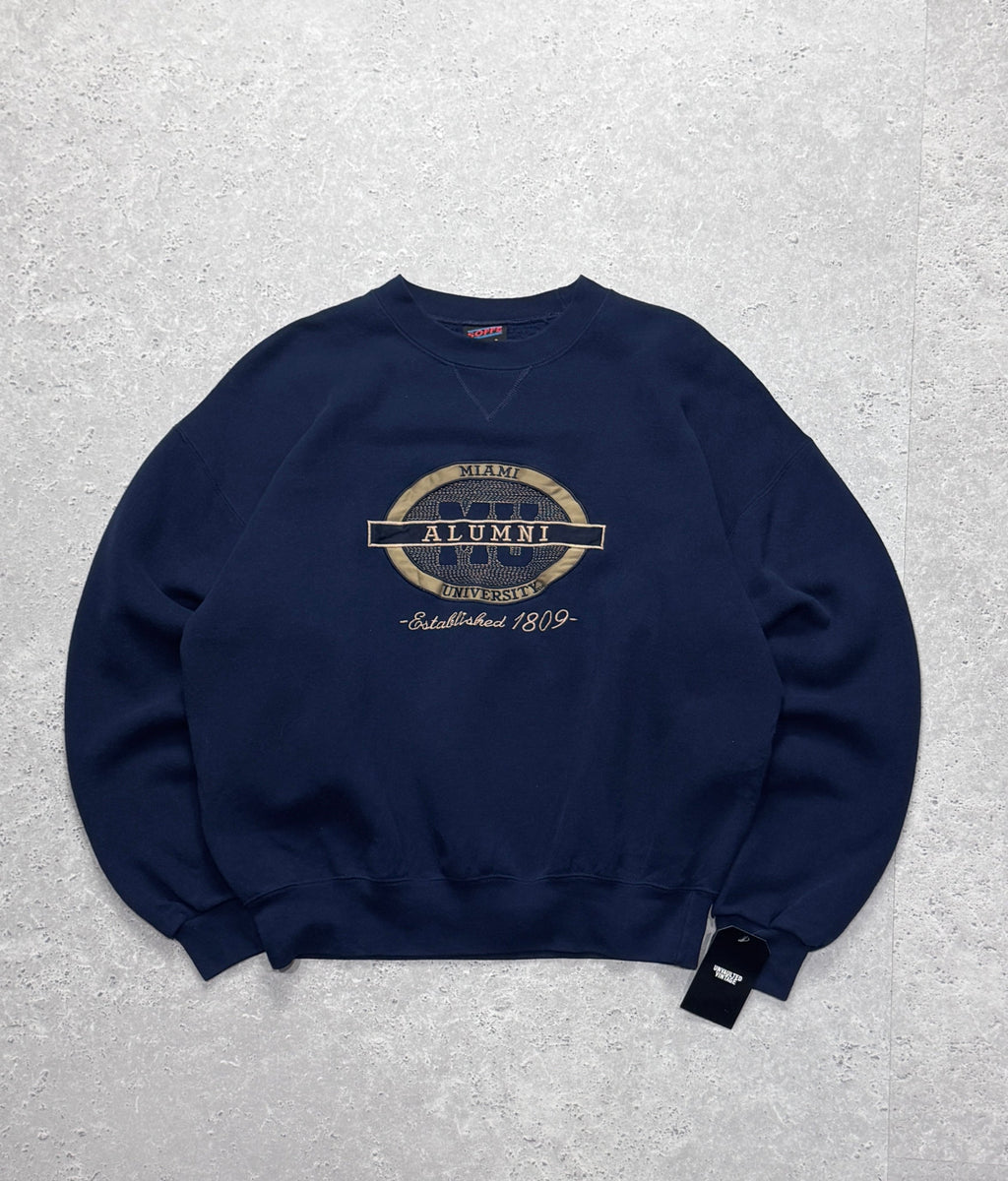 Vintage Miami University Alumni Embroidered Sweater (L)