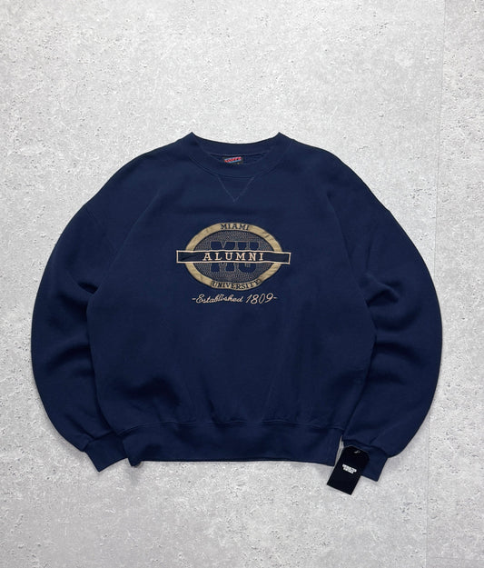Vintage Miami University Alumni Embroidered Sweater (L)