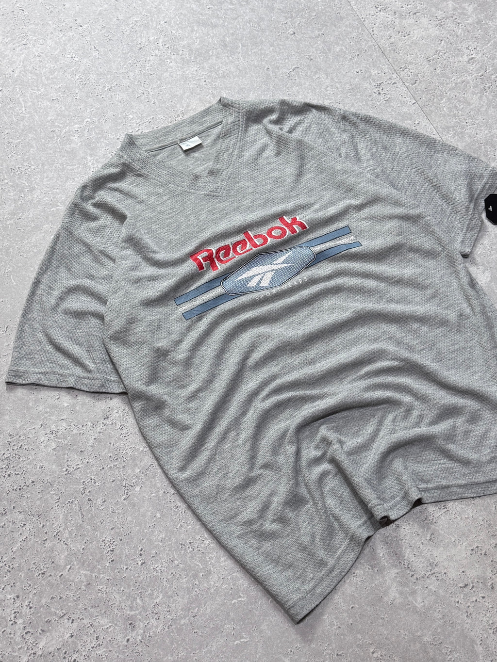 Vintage 80s Reebok Woven Tee (L)