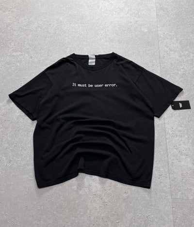 Vintage 2000s “User Error” Humour Tee (XL)