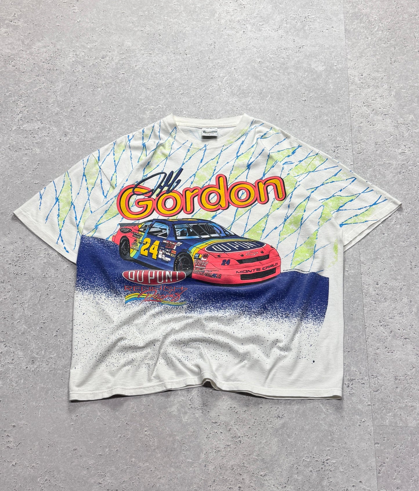 Vintage 1995 Jeff Gordon Dupont NASCAR Racing Tee (XL)
