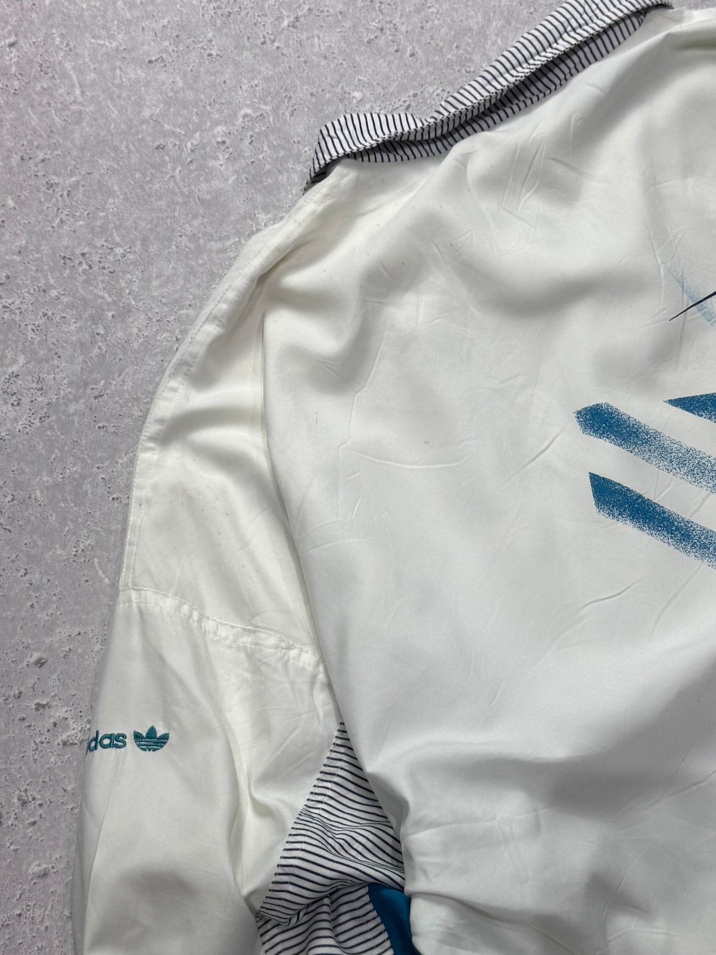 Vintage 90s Adidas Stefan Edberg Tennis Windbreaker Jacket (XL)