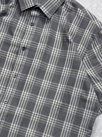 Vintage 2000s Plaid Button Up Shirt (XL)