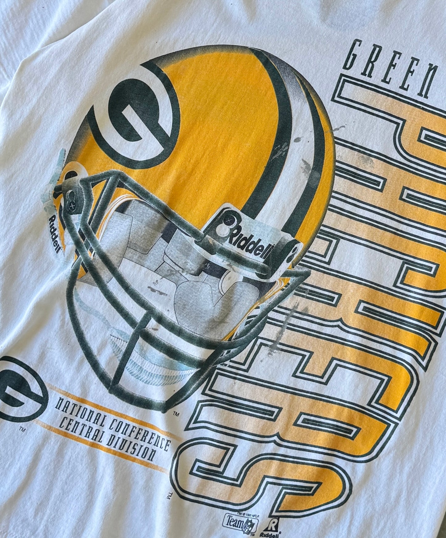 Vintage Green Bay Packers Helmet Tee (L)